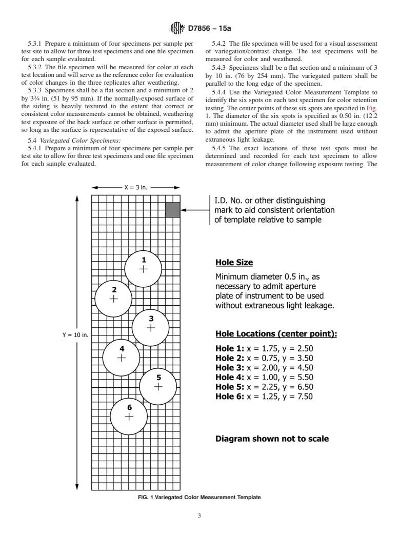 ASTM D7856-15a - Standard Specification for Color and Appearance Retention of Solid and Variegated Color  Plastic Siding Products using CIELab Color Space