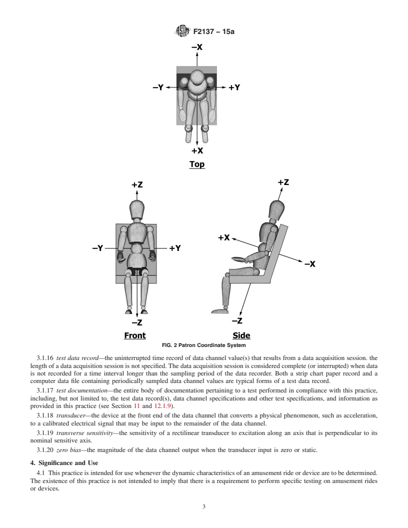 REDLINE ASTM F2137-15a - Standard Practice for Measuring the Dynamic Characteristics of Amusement Rides and  Devices