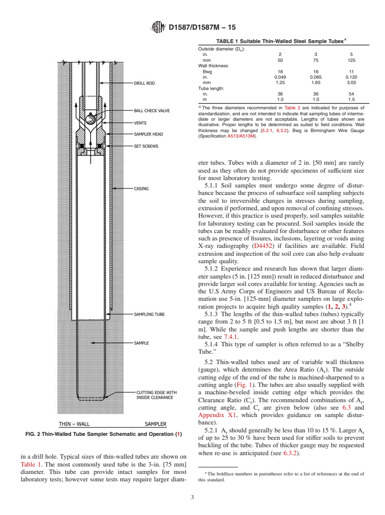 ASTM D1587/D1587M-15 - Standard Practice for  Thin-Walled Tube Sampling of Fine-Grained Soils for Geotechnical  Purposes