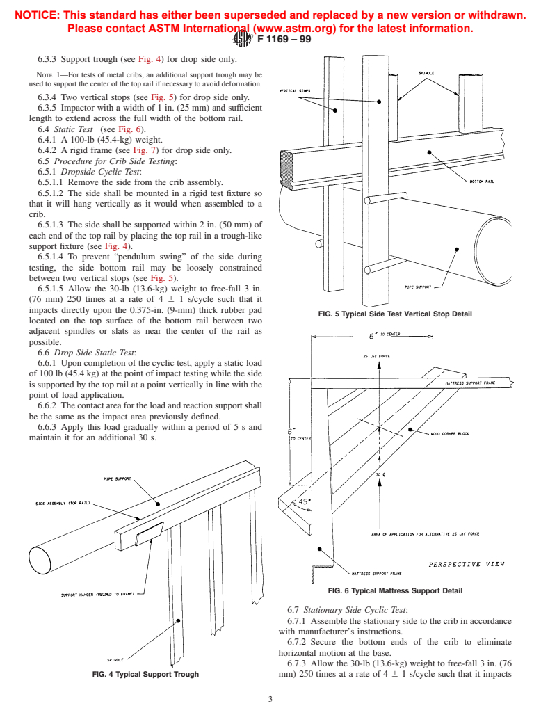 ASTM F1169-99 - Standard Specification for Full Size Baby Crib