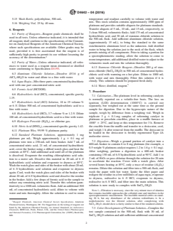 ASTM D4642-04(2016) ASTM D4642-04(2016) - Standard Test Method for Platinum in Reforming Catalysts by Wet Chemistry - Page 2 preview