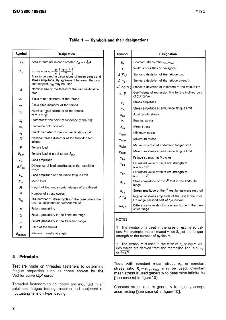 ISO 3800:1993 ISO 3800:1993 - Threaded fasteners — Axial load fatigue testing — Test methods and evaluation of results
Released:12/23/1993 - Page 4 preview