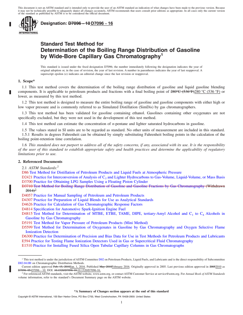 ASTM D7096-16 - Standard Test Method For Determination Of The Boiling ...