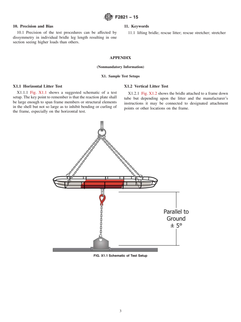 ASTM F2821-15 - Standard Test Methods for  Basket Type Rescue Litters