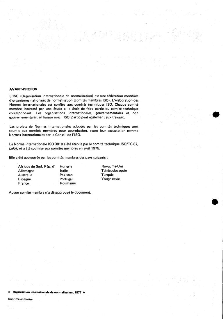 ISO 3810:1977 ISO 3810:1977 - Cork — Floor tiles of agglomerated cork — Methods of test
Released:2/1/1977 - Page 2 preview