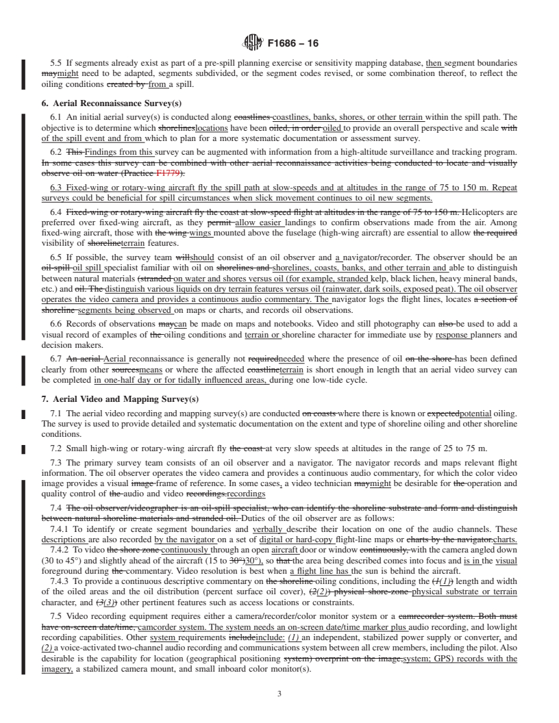 REDLINE ASTM F1686-16 - Standard Guide for  Surveys to Document and Assess Oiling Conditions