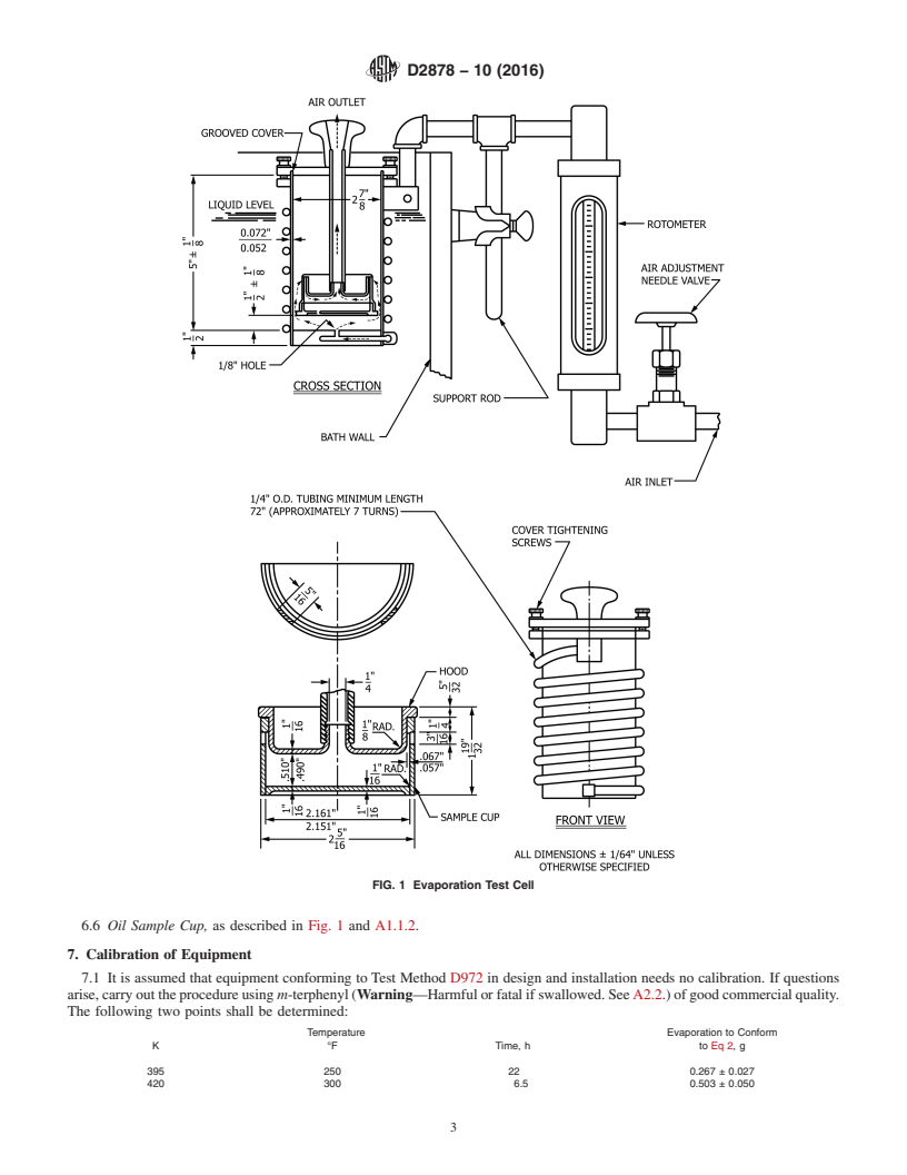 REDLINE ASTM D2878-10(2016) - Standard Test Method for  Estimating Apparent Vapor Pressures and Molecular Weights of   Lubricating Oils