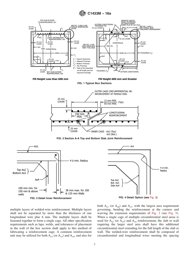 ASTM C1433M-16a - Standard Specification for  Precast Reinforced Concrete Monolithic Box Sections for Culverts,  Storm Drains, and Sewers (Metric)