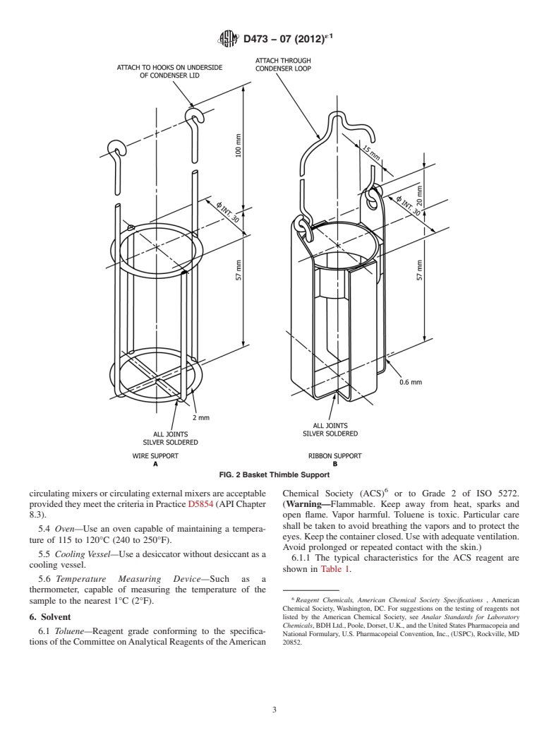 ASTM D473-07(2012)e1 - Standard Test Method for Sediment in Crude Oils and Fuel Oils by the Extraction Method