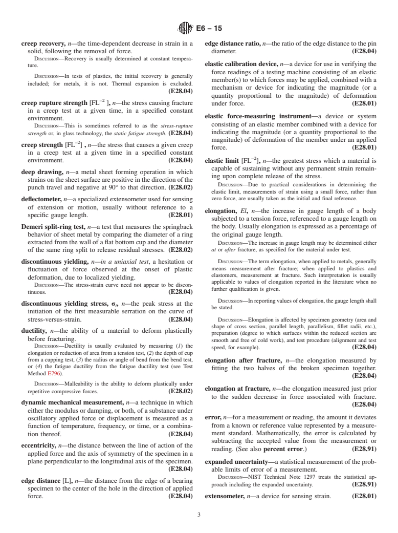 ASTM E6-15 - Standard Terminology Relating to  Methods of Mechanical Testing