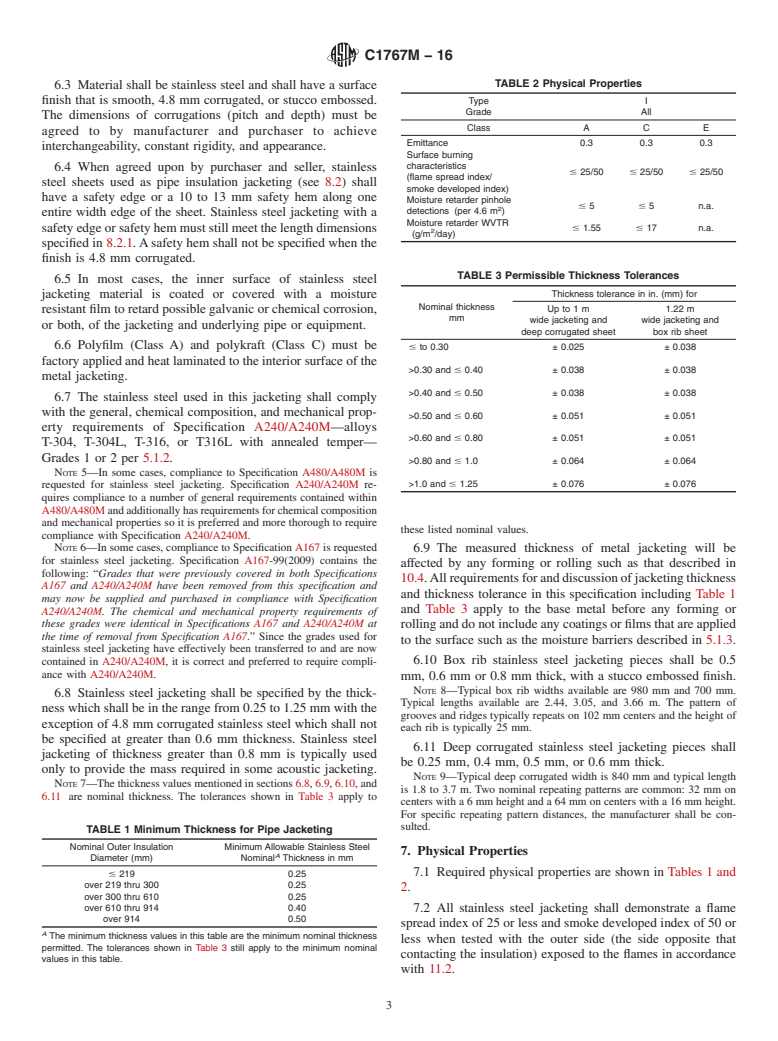 ASTM C1767M-16 - Standard Specification for Stainless Steel Jacketing for Insulation