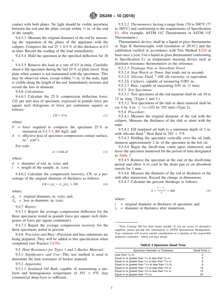 ASTM D5249-10(2016) - Standard Specification for  Backer Material for Use with Cold- and Hot-Applied Joint Sealants  in Portland-Cement Concrete and Asphalt Joints