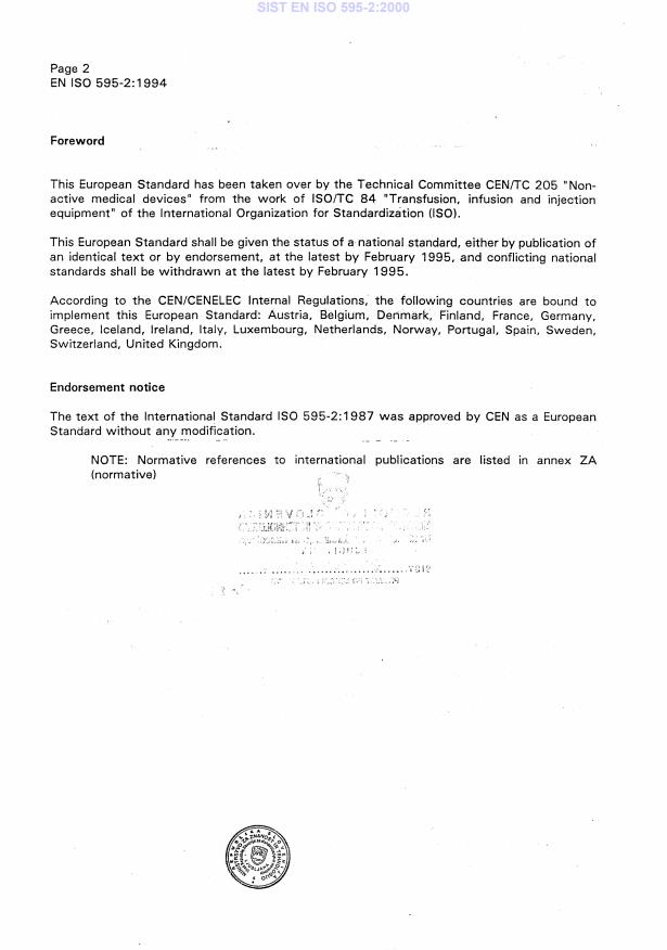 EN ISO 595-2:1994 EN ISO 595-2:2000 - Page 4 preview