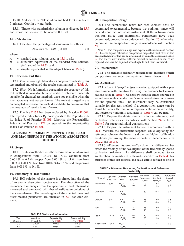 ASTM E536-16 - Standard Test Methods for  Chemical Analysis of Zinc and Zinc Alloys