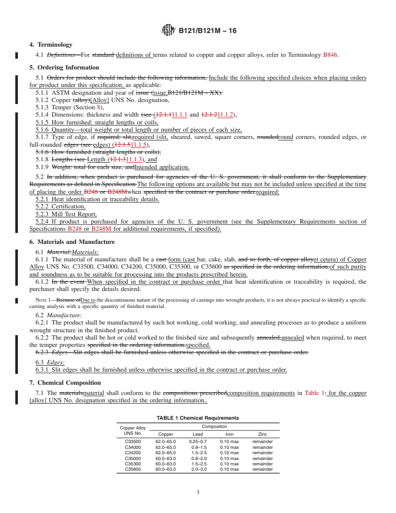 ASTM B121/B121M-16 - Standard Specification For Leaded Brass Plate ...