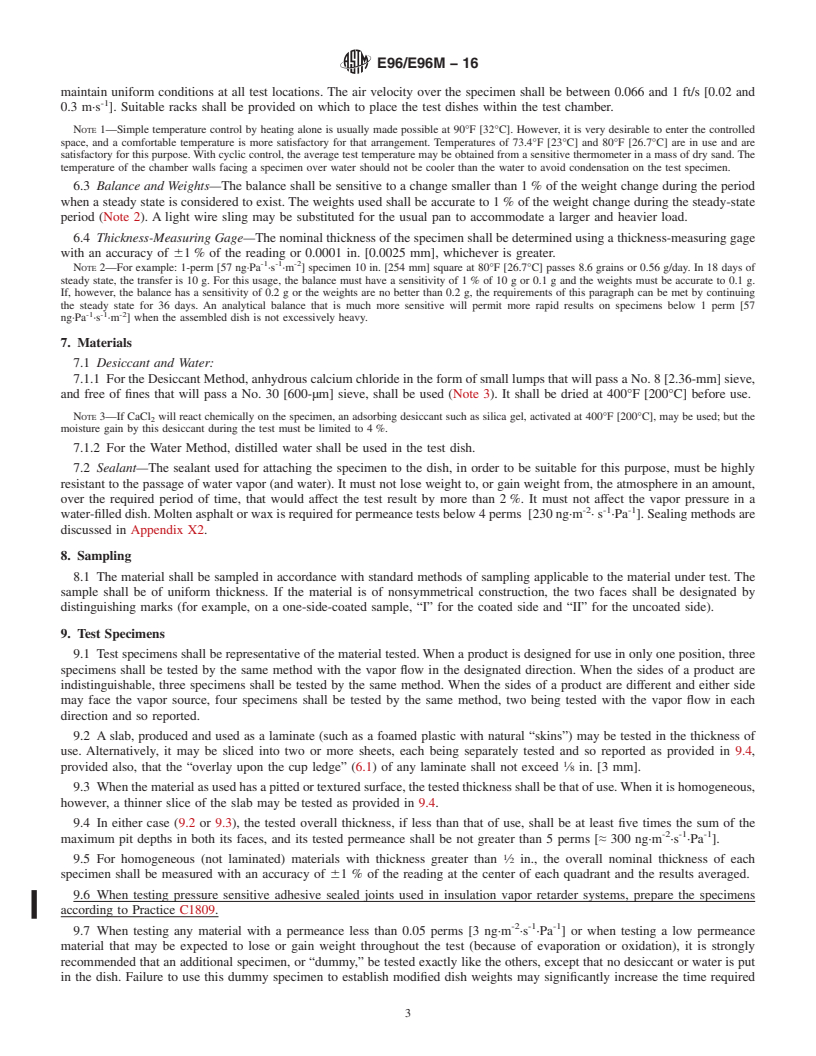 ASTM E96/E96M-16 - Standard Test Methods for Water Vapor Transmission ...