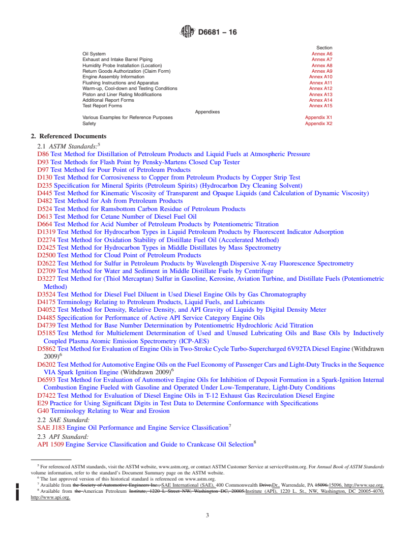 REDLINE ASTM D6681-16 - Standard Test Method for  Evaluation of Engine Oils in a High Speed, Single-Cylinder   Diesel Engine&#x2014;Caterpillar 1P Test Procedure