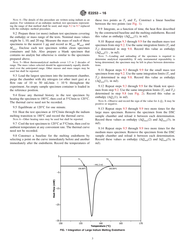 ASTM E2253-16 - Standard Test Method for Temperature and Enthalpy Measurement Validation of Differential  Scanning Calorimeters