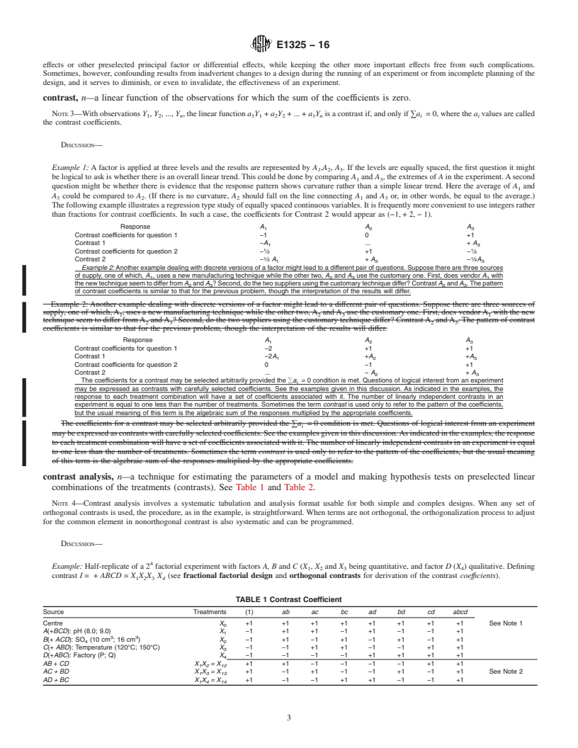 REDLINE ASTM E1325-16 - Standard Terminology Relating to  Design of Experiments