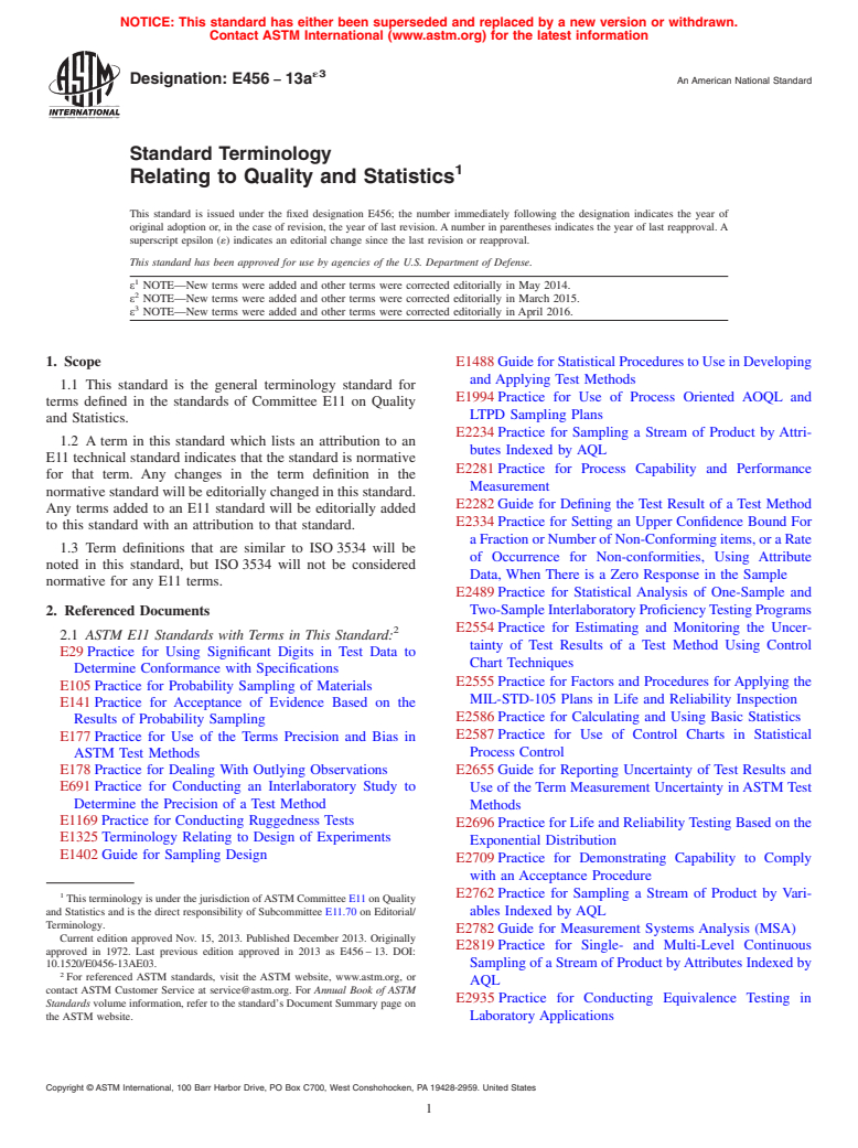 ASTM E456-13ae3 - Standard Terminology  Relating to Quality and Statistics