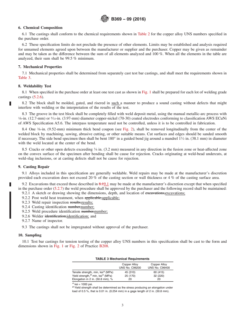 REDLINE ASTM B369-09(2016) - Standard Specification for Copper-Nickel Alloy Castings