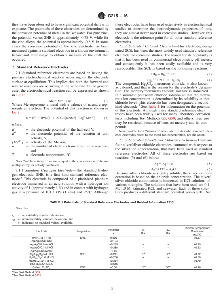 ASTM G215-16 - Standard Guide for Electrode Potential Measurement