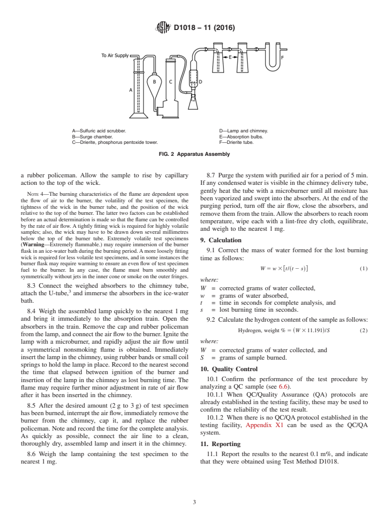 ASTM D1018-11(2016) - Standard Test Method for  Hydrogen In Petroleum Fractions (Withdrawn 2021)