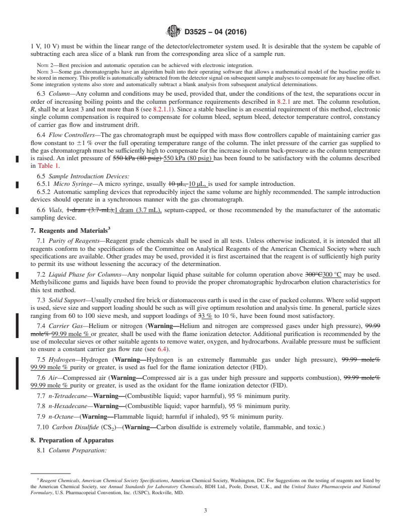 REDLINE ASTM D3525-04(2016) - Standard Test Method for  Gasoline Diluent in Used Gasoline Engine Oils by Gas Chromatography