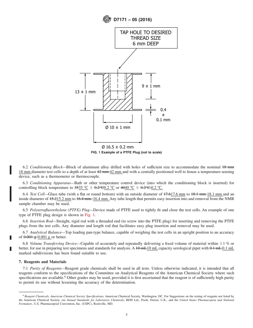 REDLINE ASTM D7171-05(2016) - Standard Test Method for  Hydrogen Content of Middle Distillate Petroleum Products by  Low-Resolution Pulsed Nuclear Magnetic Resonance Spectroscopy