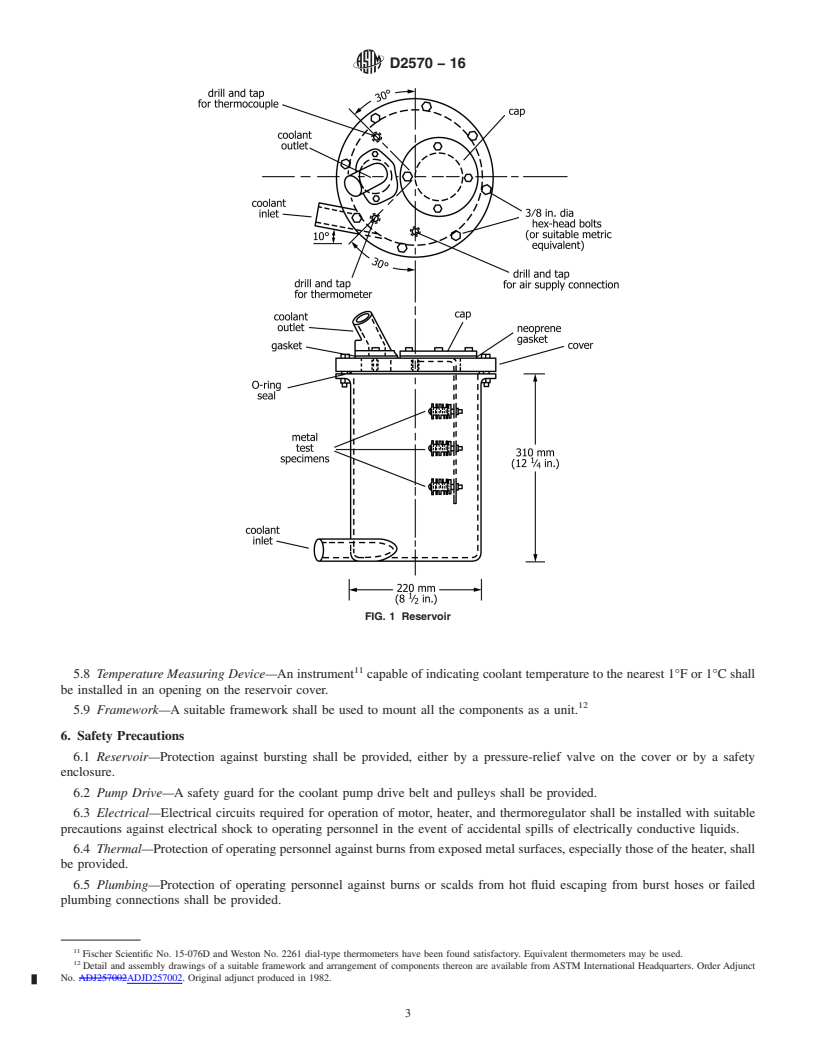 REDLINE ASTM D2570-16 - Standard Test Method for Simulated Service Corrosion Testing of Engine Coolants
