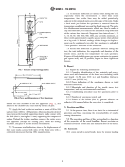 ASTM D2294-96(2016) ASTM D2294-96(2016) - Standard Test Method for Creep Properties of Adhesives in Shear by Tension Loading (Metal-to-Metal) - Page 2 preview