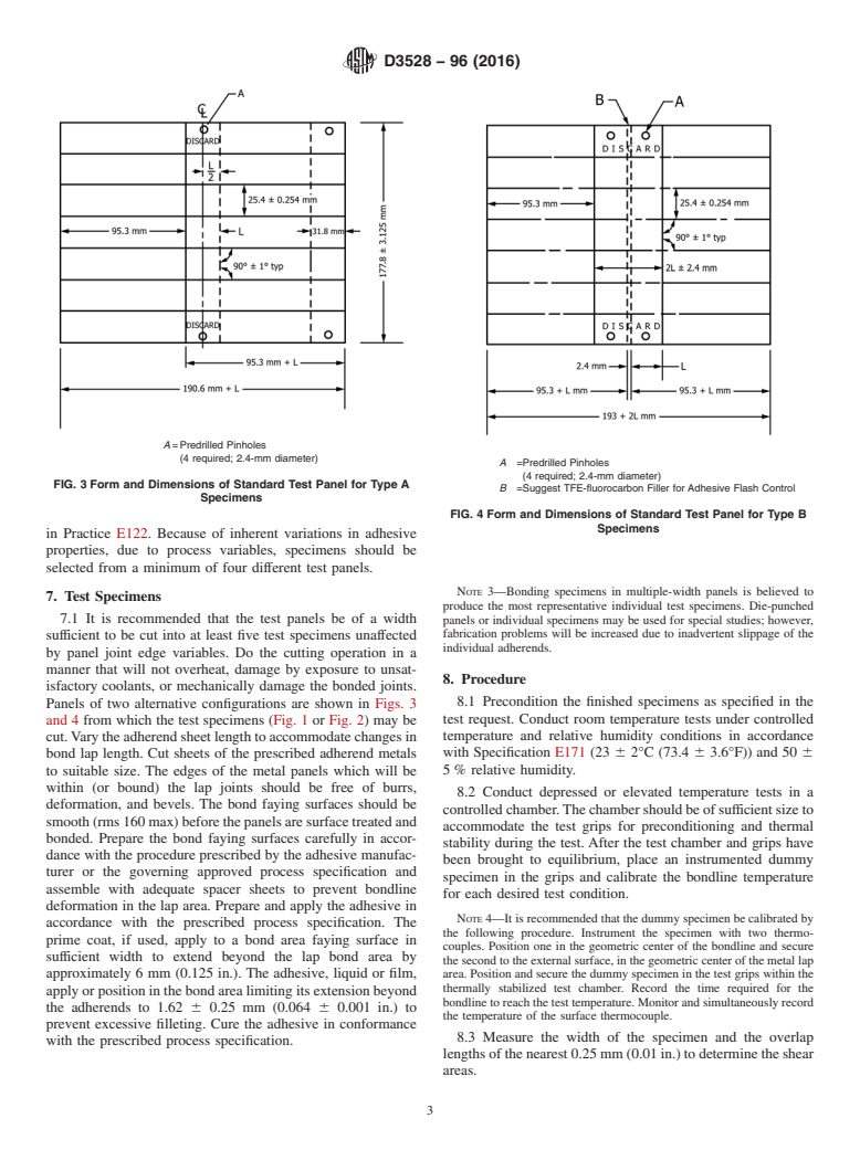 ASTM D3528-96(2016) - Standard Test Method for Strength Properties of Double Lap Shear Adhesive Joints by  Tension    Loading