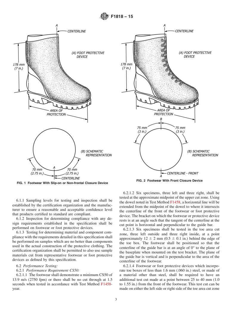 ASTM F1818-15 - Standard Specification for  Foot Protection for Chainsaw Users