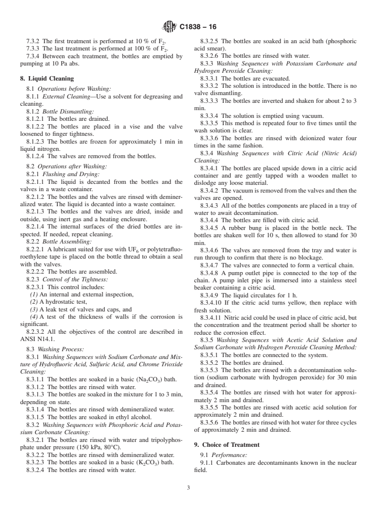 ASTM C1838-16 - Standard Practice for Cleaning for 1S and 2S Bottles