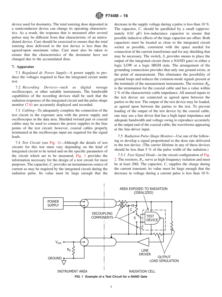 ASTM F744M-16 - Standard Test Method for  Measuring Dose Rate Threshold for Upset of Digital Integrated   Circuits (Metric) (Withdrawn 2023)