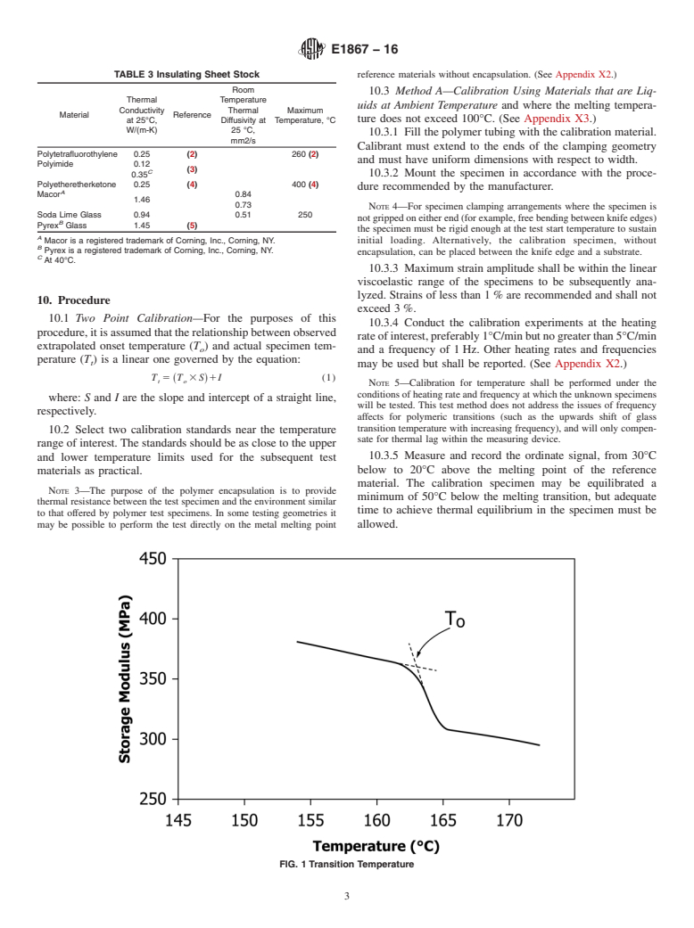 ASTM E1867-16 - Standard Test Methods for  Temperature Calibration of Dynamic Mechanical Analyzers