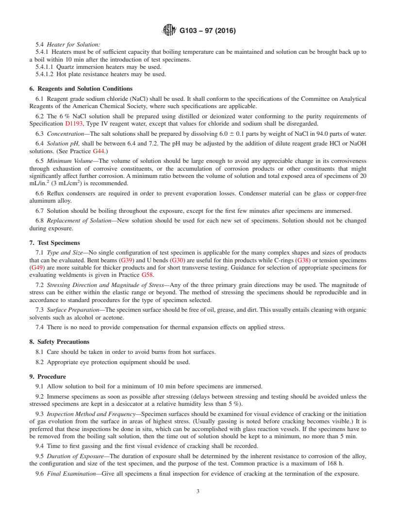 ASTM G103-97(2016) - Standard Practice for Evaluating Stress-Corrosion ...