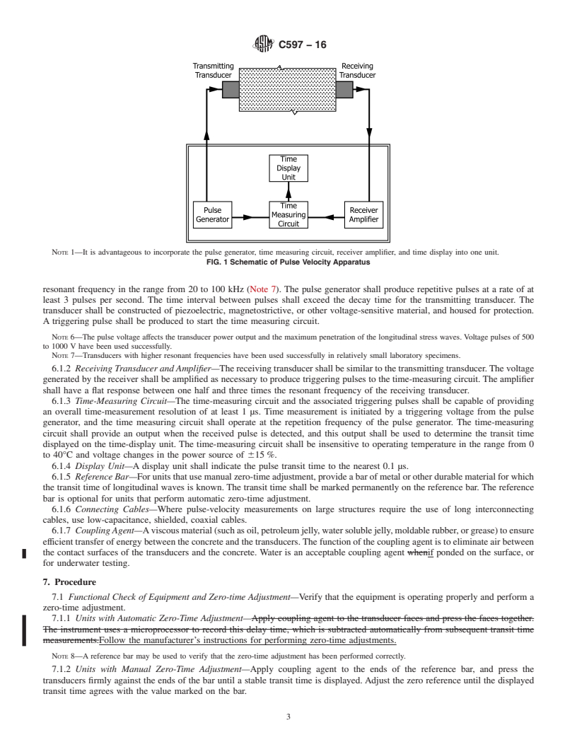 REDLINE ASTM C597-16 - Standard Test Method for  Pulse Velocity Through Concrete