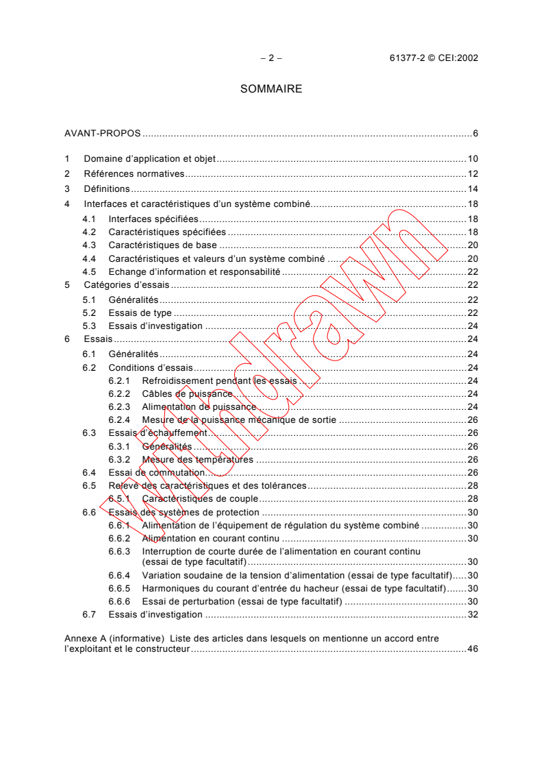 IEC 61377-2:2002 IEC 61377-2:2002 - Railway applications - Rolling stock - Combined testing - Part 2: Chopper-fed direct current traction motors and their control
Released:6/5/2002
Isbn:2831864089 - Page 4 preview
