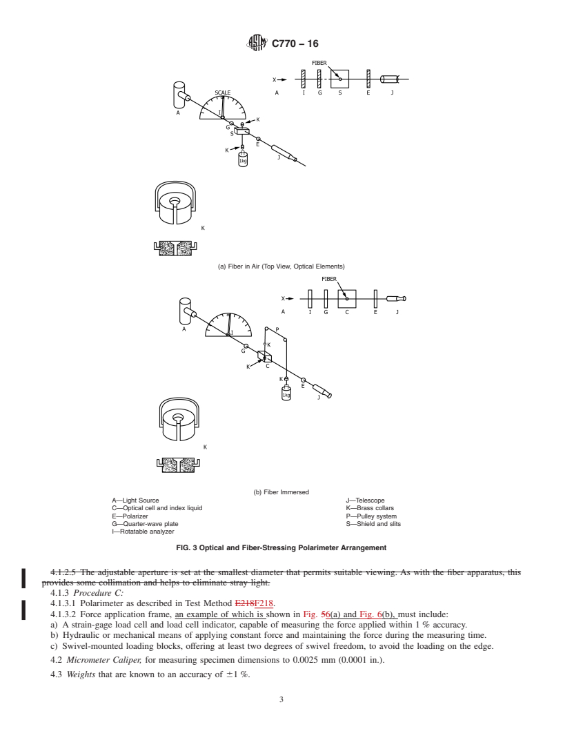 REDLINE ASTM C770-16 - Standard Test Method for  Measurement of Glass Stress&mdash;Optical Coefficient