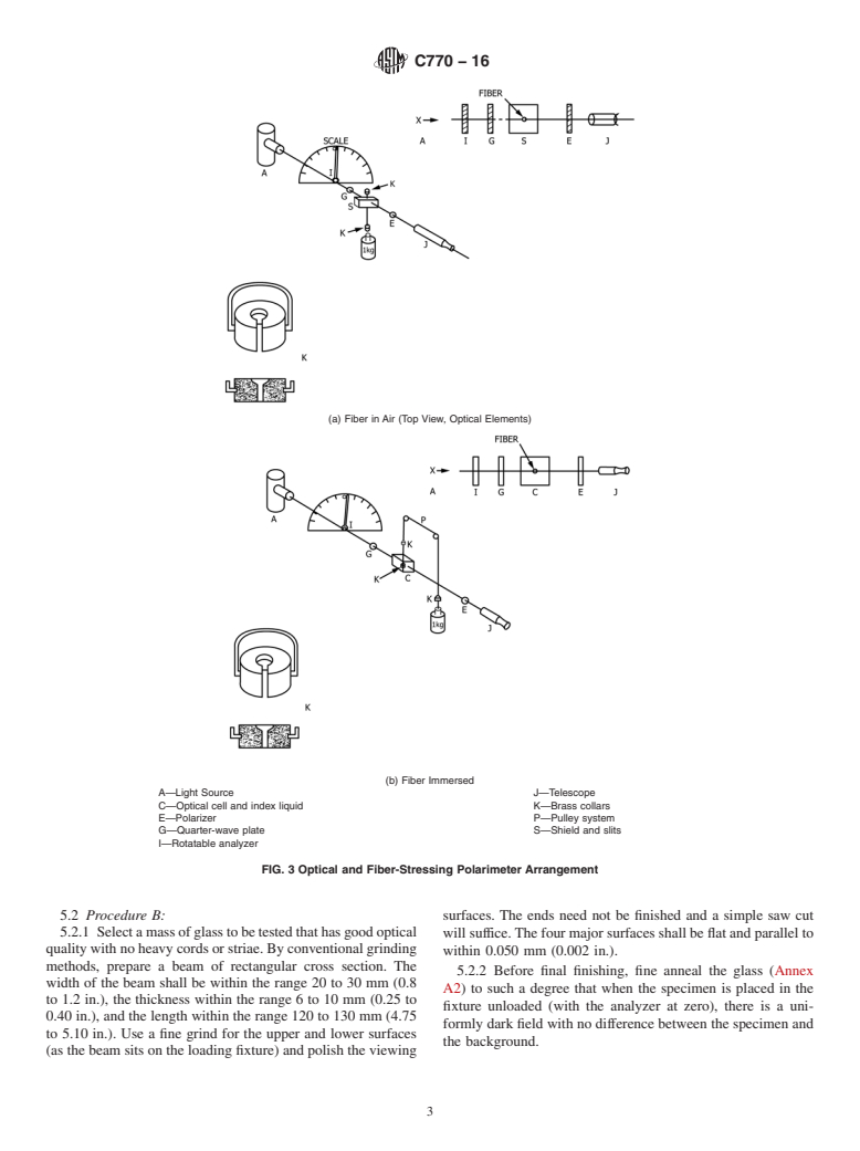 ASTM C770-16 - Standard Test Method for  Measurement of Glass Stress&mdash;Optical Coefficient