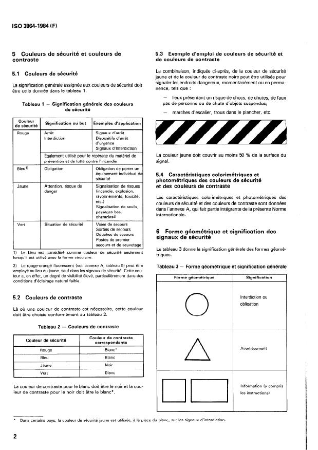 ISO 3864:1984 ISO 3864:1984 - Couleurs et signaux de sécurité - Page 4 preview