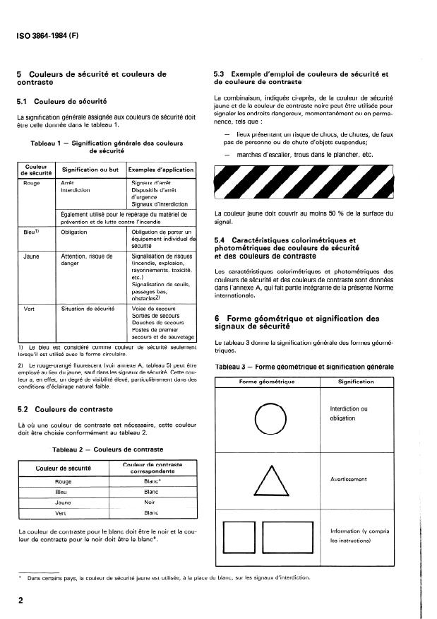 ISO 3864:1984 ISO 3864:1984 - Couleurs et signaux de sécurité - Page 4 preview