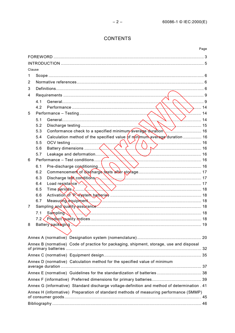 IEC 60086-1:2000 IEC 60086-1:2000 - Primary batteries - Part 1: General
Released:11/22/2000
Isbn:283185492X - Page 4 preview