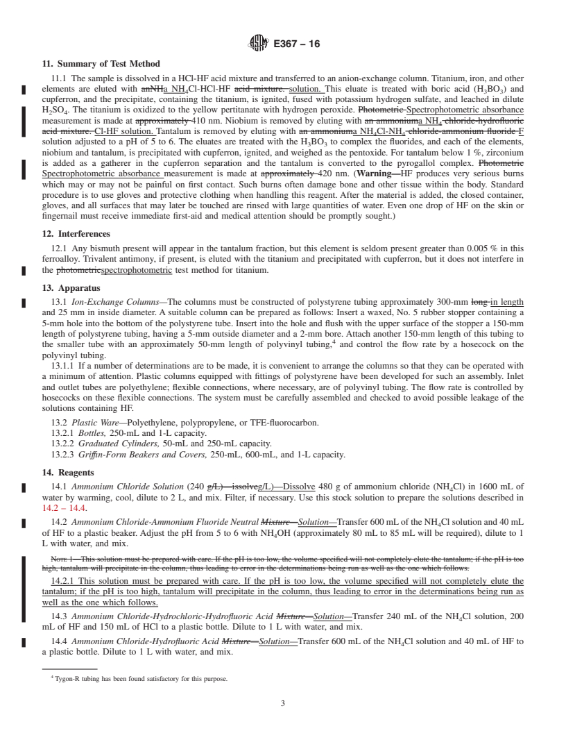 REDLINE ASTM E367-16 - Standard Test Methods for  Chemical Analysis of Ferroniobium