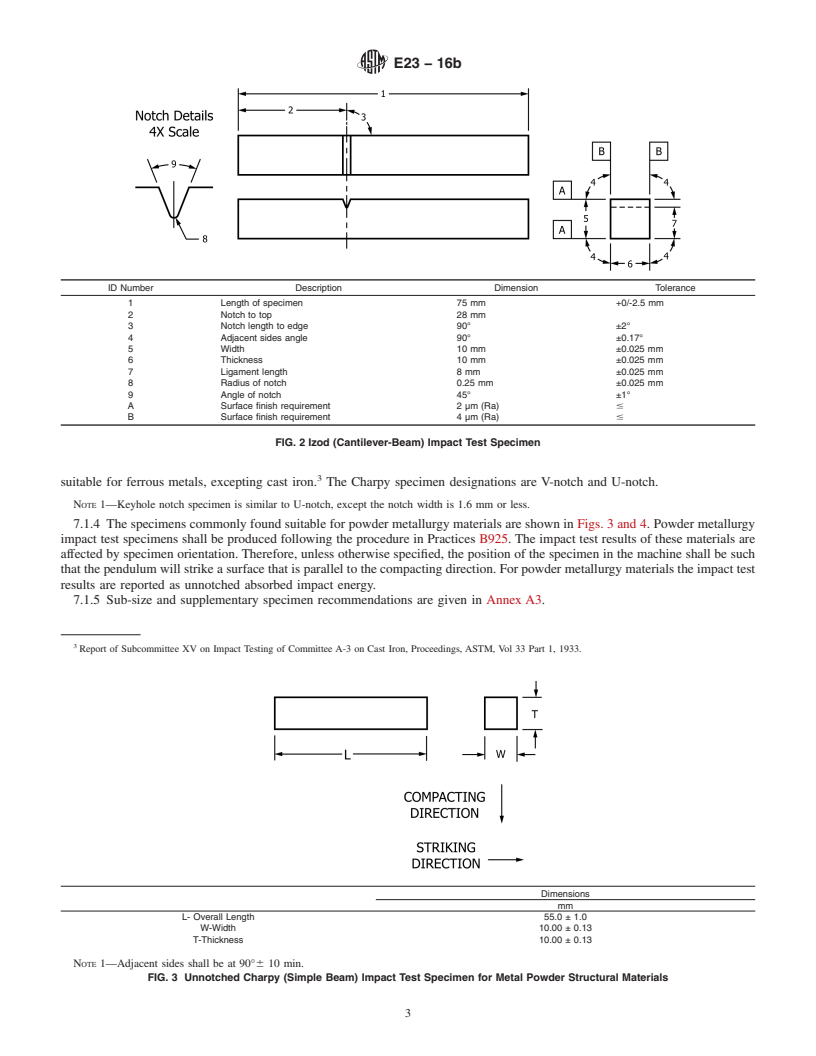 REDLINE ASTM E23-16b - Standard Test Methods for Notched Bar Impact Testing of Metallic Materials