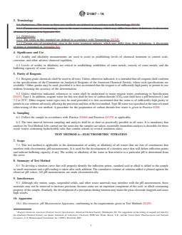 ASTM D1067-16 REDLINE ASTM D1067-16 - Standard Test Methods for Acidity or Alkalinity of Water - Page 3 preview