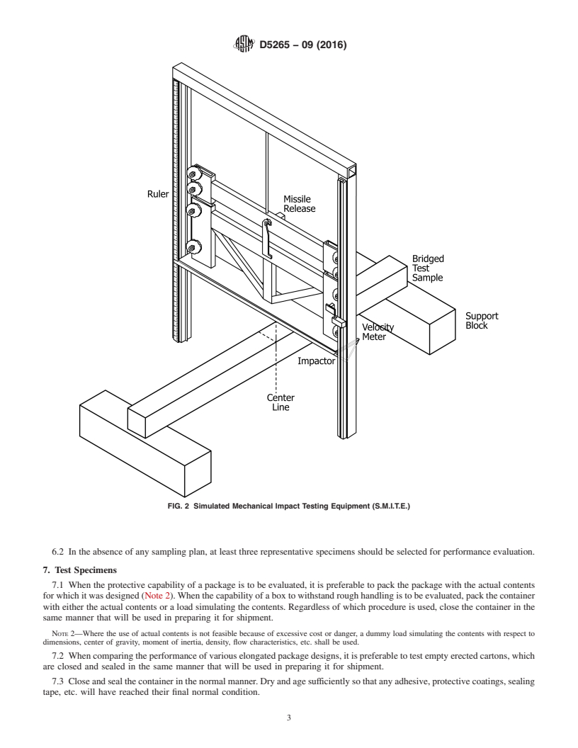 REDLINE ASTM D5265-09(2016) - Standard Test Method for  Bridge Impact Testing