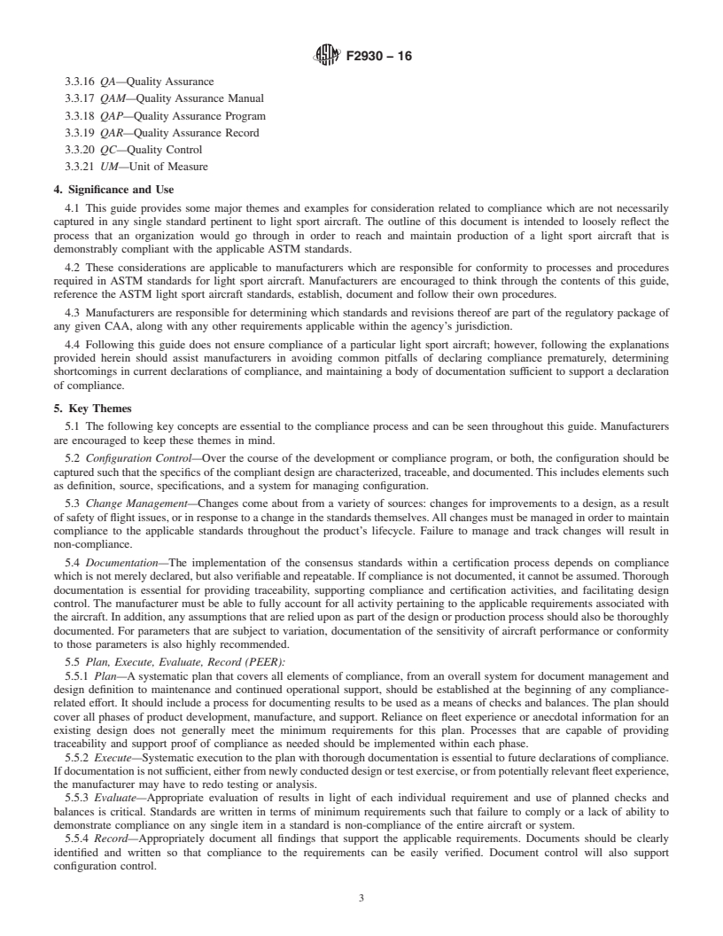 REDLINE ASTM F2930-16 - Standard Guide for Compliance with Light Sport Aircraft Standards