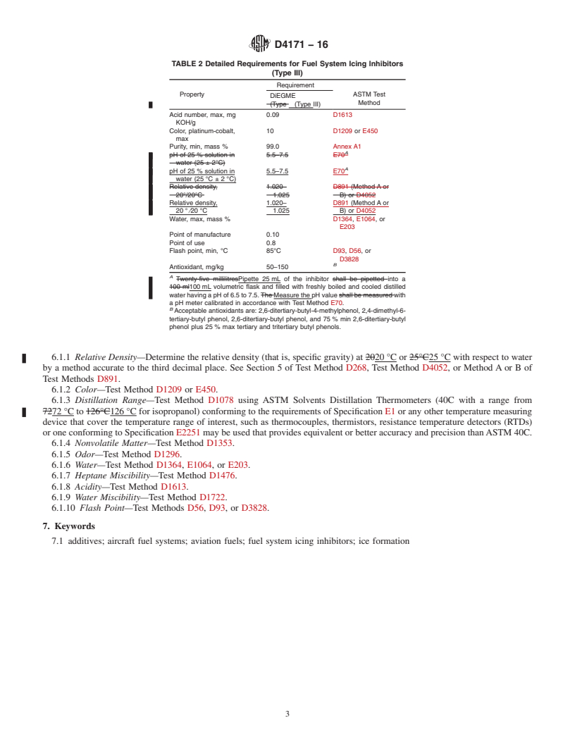 REDLINE ASTM D4171-16 - Standard Specification for  Fuel System Icing Inhibitors
